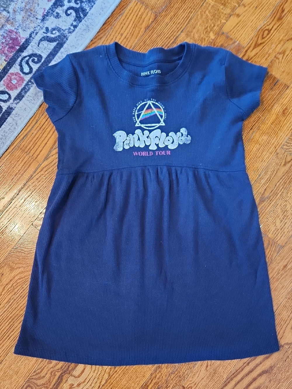 Girls Pink Floyd Navy Graphic Tee Dress